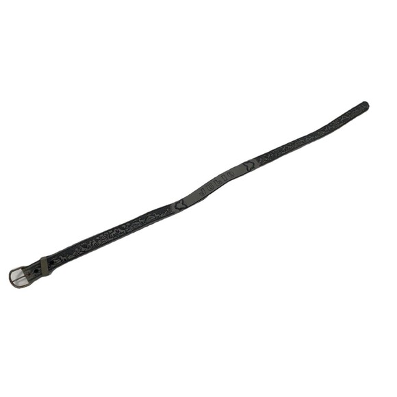 VTG 70s Tooled Leather Belt Western Horse Mountains Sunrise Cowboy Name Julio - Picture 8 of 12